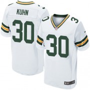 Nike Green Bay Packers 30 Men's John Kuhn Elite White Road Jersey