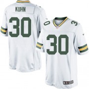 Nike Green Bay Packers 30 Men's John Kuhn Limited White Road Jersey