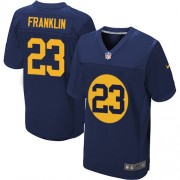 Nike Green Bay Packers 23 Men's Johnathan Franklin Elite Navy Blue Alternate Jersey