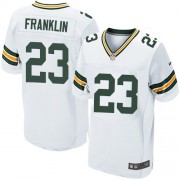 Nike Green Bay Packers 23 Men's Johnathan Franklin Elite White Road Jersey