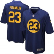 Nike Green Bay Packers 23 Men's Johnathan Franklin Game Navy Blue Alternate Jersey