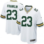 Nike Green Bay Packers 23 Men's Johnathan Franklin Game White Road Jersey