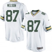 Nike Green Bay Packers 87 Men's Jordy Nelson Limited White Road Jersey