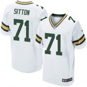 Nike Green Bay Packers 71 Men's Josh Sitton Elite White Road Jersey
