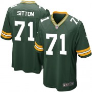 Nike Green Bay Packers 71 Men's Josh Sitton Game Green Team Color Home Jersey