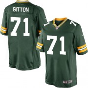 Nike Green Bay Packers 71 Men's Josh Sitton Limited Green Team Color Home Jersey