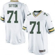 Nike Green Bay Packers 71 Men's Josh Sitton Limited White Road Jersey