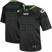 Nike Green Bay Packers 56 Men's Julius Peppers Elite Lights Out Black Jersey