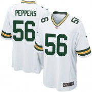 Nike Green Bay Packers 56 Men's Julius Peppers Game White Road Jersey