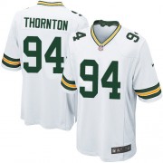 Nike Green Bay Packers 94 Men's Khyri Thornton Game White Road Jersey