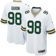 Nike Green Bay Packers 98 Men's Letroy Guion Game White Road Jersey