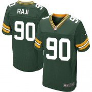 Nike Green Bay Packers 90 Men's B.J. Raji Elite Green Team Color Home Jersey