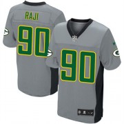 Nike Green Bay Packers 90 Men's B.J. Raji Elite Grey Shadow Jersey