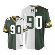 Nike Green Bay Packers 90 Men's B.J. Raji Elite Team/Road Two Tone Jersey