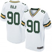 Nike Green Bay Packers 90 Men's B.J. Raji Elite White Road Jersey