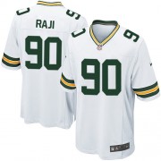 Nike Green Bay Packers 90 Men's B.J. Raji Game White Road Jersey