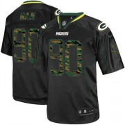 Nike Green Bay Packers 90 Men's B.J. Raji Limited Black Camo Fashion Jersey