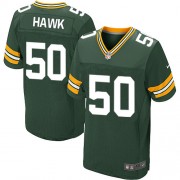 Nike Green Bay Packers 50 Men's A.J. Hawk Elite Green Team Color Home Jersey