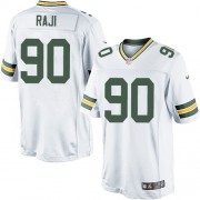 Nike Green Bay Packers 90 Men's B.J. Raji Limited White Road Jersey