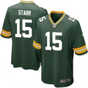 Nike Green Bay Packers 15 Men's Bart Starr Game Green Team Color Home Jersey