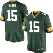 Nike Green Bay Packers 15 Men's Bart Starr Limited Green Team Color Home Jersey