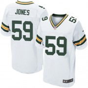 Nike Green Bay Packers 59 Men's Brad Jones Elite White Road Jersey