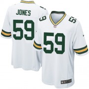 Nike Green Bay Packers 59 Men's Brad Jones Game White Road Jersey