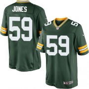 Nike Green Bay Packers 59 Men's Brad Jones Limited Green Team Color Home Jersey