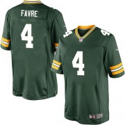 Nike Green Bay Packers 4 Men's Brett Favre Limited Green Team Color Home Jersey