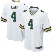 Nike Green Bay Packers 4 Youth Brett Favre Elite White Road Jersey