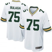 Nike Green Bay Packers 75 Men's Bryan Bulaga Game White Road Jersey