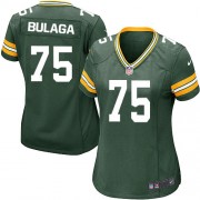 Nike Green Bay Packers 75 Women's Bryan Bulaga Game Green Team Color Home Jersey