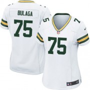 Nike Green Bay Packers 75 Women's Bryan Bulaga Game White Road Jersey