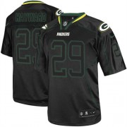 Nike Green Bay Packers 29 Men's Casey Hayward Elite Lights Out Black Jersey