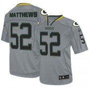 Nike Green Bay Packers 52 Men's Clay Matthews Elite Lights Out Grey Jersey