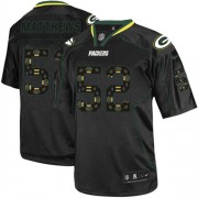 Nike Green Bay Packers 52 Men's Clay Matthews Elite New Lights Out Black Jersey