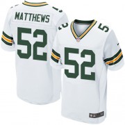 Nike Green Bay Packers 52 Men's Clay Matthews Elite White Road Jersey