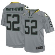 Nike Green Bay Packers 52 Men's Clay Matthews Game Lights Out Grey Jersey