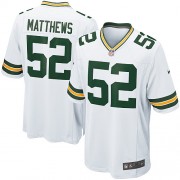 Nike Green Bay Packers 52 Men's Clay Matthews Game White Road Jersey