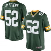 Nike Green Bay Packers 52 Men's Clay Matthews Limited Green Team Color Home Jersey