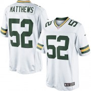 Nike Green Bay Packers 52 Men's Clay Matthews Limited White Road Jersey