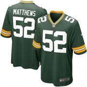 Nike Green Bay Packers 52 Youth Clay Matthews Elite Green Team Color Home Jersey