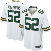 Nike Green Bay Packers 52 Youth Clay Matthews Elite White Road C Patch Jersey