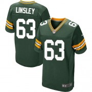 Nike Green Bay Packers 63 Men's Corey Linsley Elite Green Team Color Home Jersey