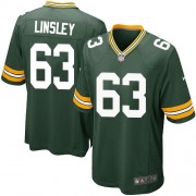 Nike Green Bay Packers 63 Men's Corey Linsley Game Green Team Color Home Jersey