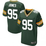 Nike Green Bay Packers 95 Men's Datone Jones Elite Green Team Color Home Jersey