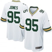Nike Green Bay Packers 95 Men's Datone Jones Game White Road Jersey