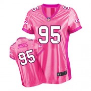 Nike Green Bay Packers 95 Women's Datone Jones Elite Pink New Be Luv'd Jersey