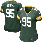 Nike Green Bay Packers 95 Women's Datone Jones Game Green Team Color Home Jersey