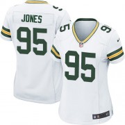 Nike Green Bay Packers 95 Women's Datone Jones Game White Road Jersey